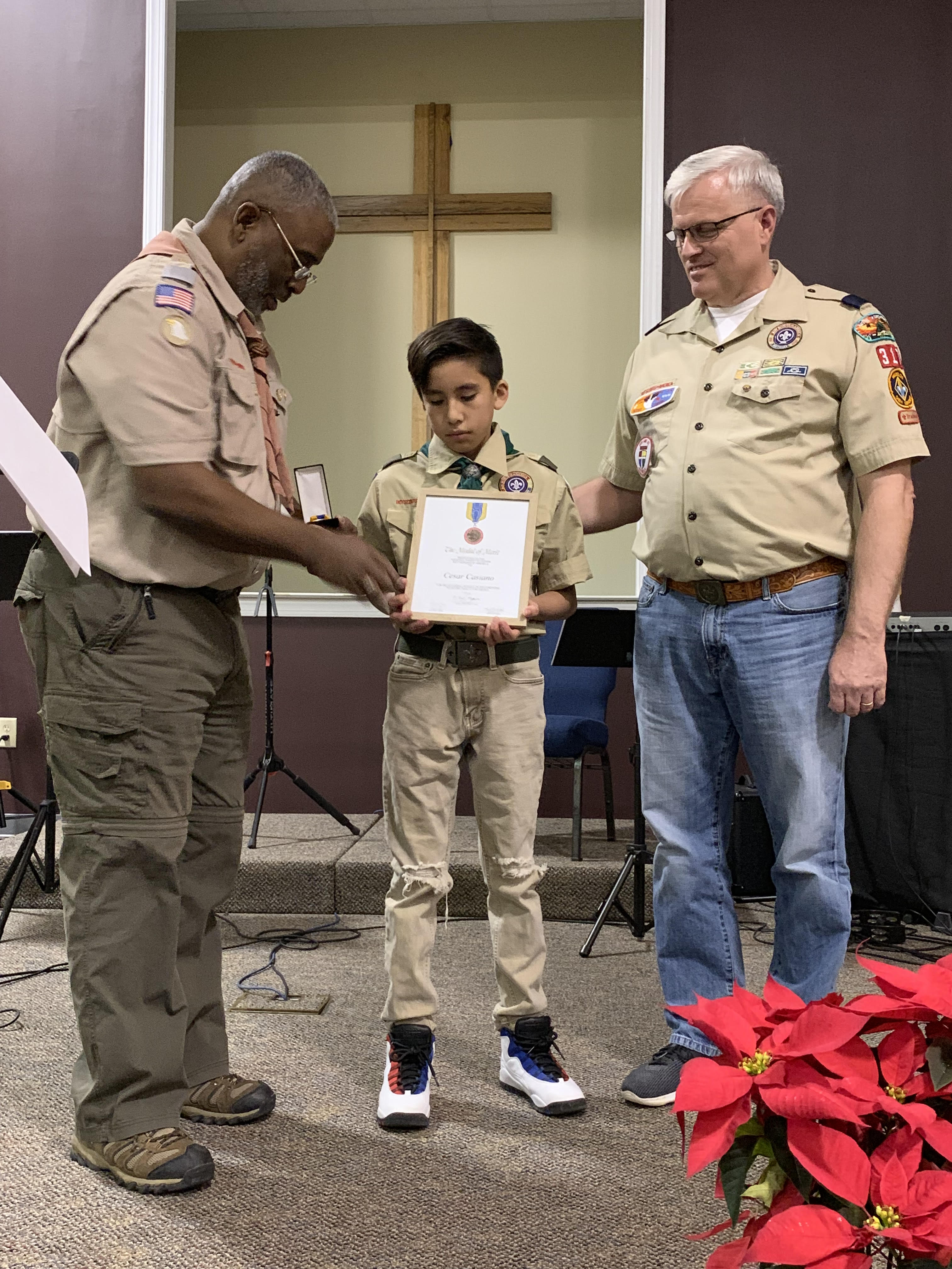 Local Scout Hero Cesar Casiano Awarded BSA National Award of Merit